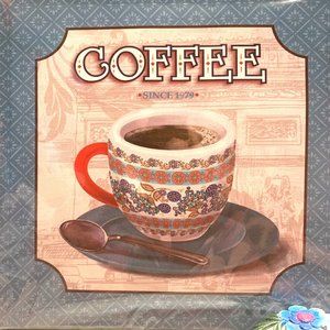 8x8 Canvas Wall Art Of Coffee